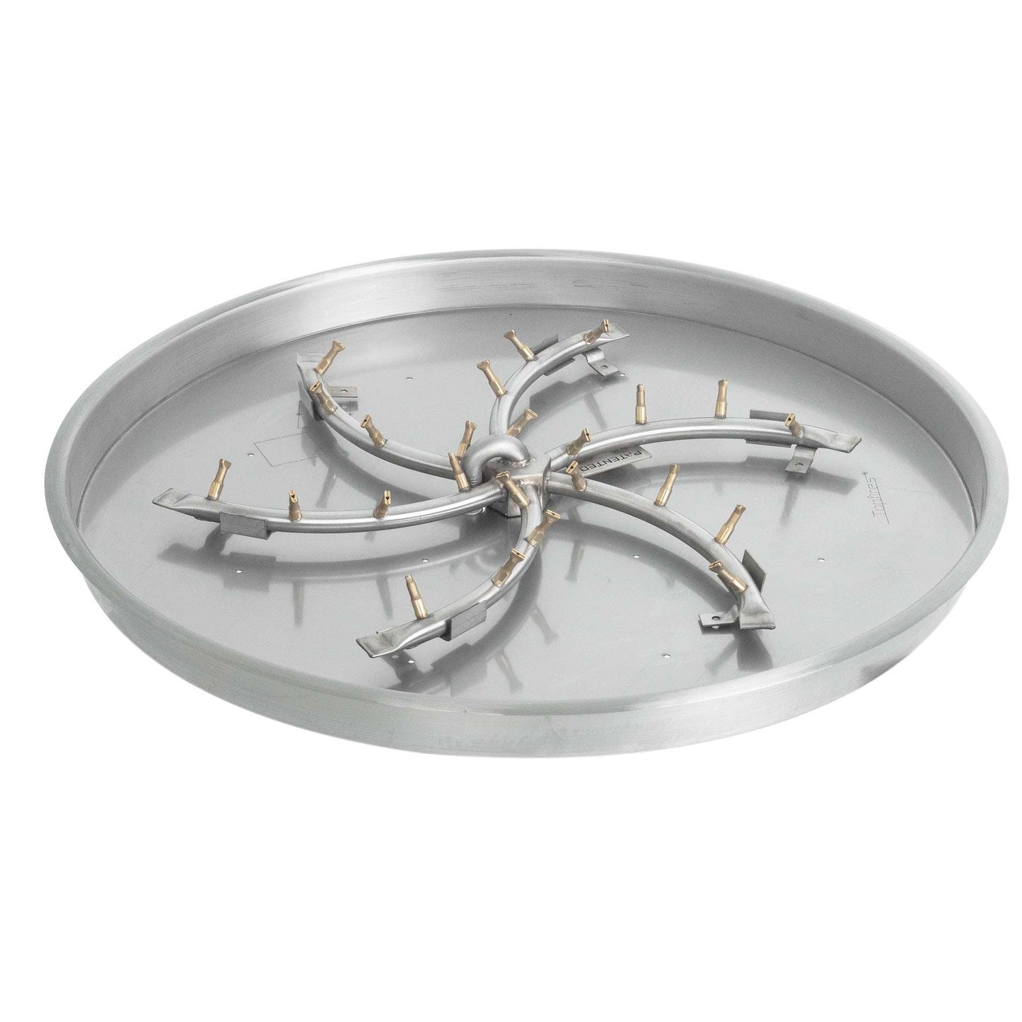 The Outdoor Plus 37" Round Drop-in Pan and 30" Ss Triple 's' Bullet Burner