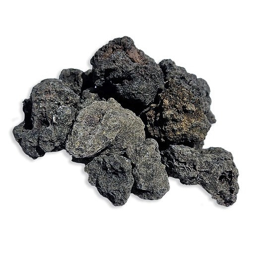 Warming Trends Black Lava Rock: 47 Lb of 1â€ - 1 1/2â€â Black Lava Rock, 1 Bag Per 1 Cubic Foot