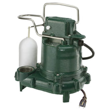 Zoeller 0.3hp utility sump pump with float, 115V, 9.7 amps, 43 GPM, 1/2-inch solid passing discharge