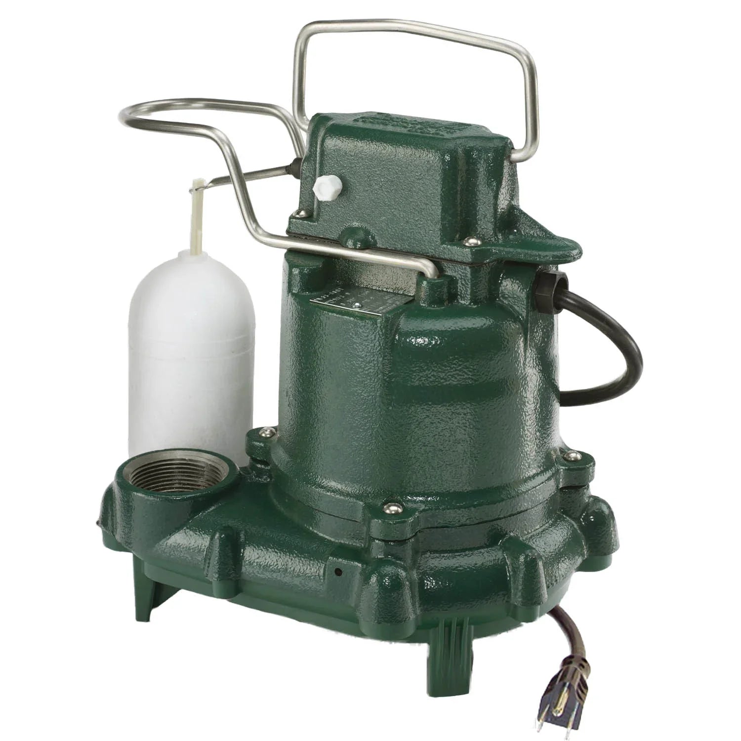 Zoeller 0.3hp utility sump pump with float, 115V, 9.7 amps, 43 GPM, 1/2-inch solid passing discharge
