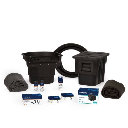 Atlantic Water Gardens 11' x 16' Professional Pond Kit, Small, with TW3700 Pump