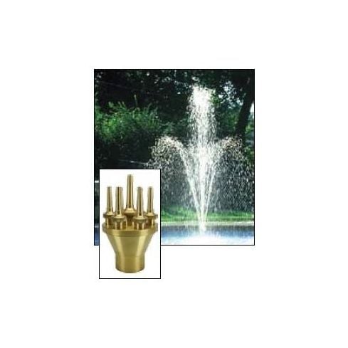 TOPINCN Fountain Sprinkler Brass and Stainless Steel Fountain Nozzle DN40 Female Thread for Innovative Pond Parks Landscape 