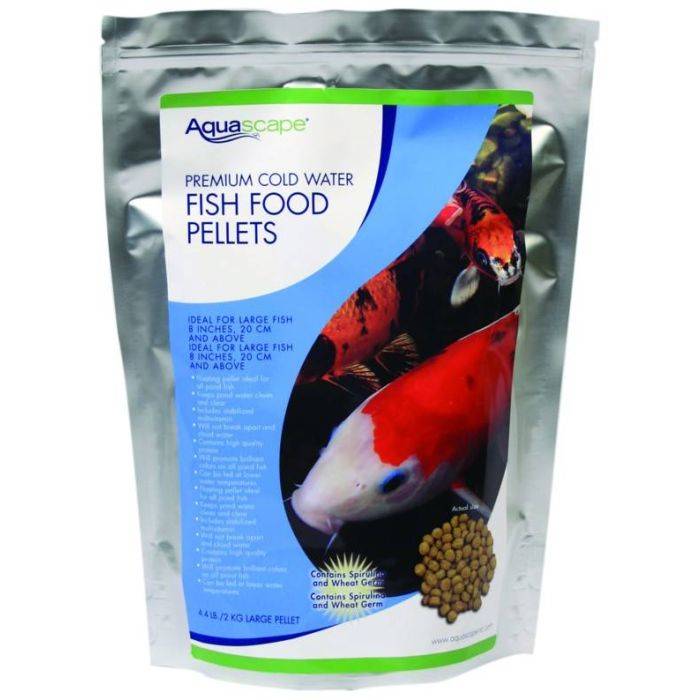 Aquascape Premium Cold Water Fish Food Pellets - Medium Pellets - (1) 1 kg Bag