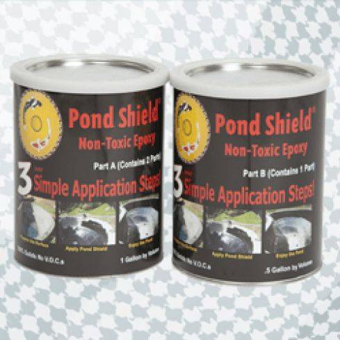 Pond Shield Non-Toxic Epoxy Pond Seal - 3 Gallon Kit - Grey